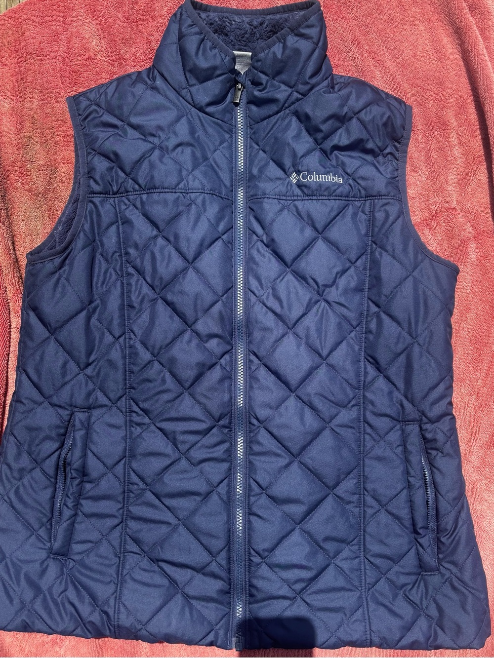 Columbia Girls' Navy Quilted Vest